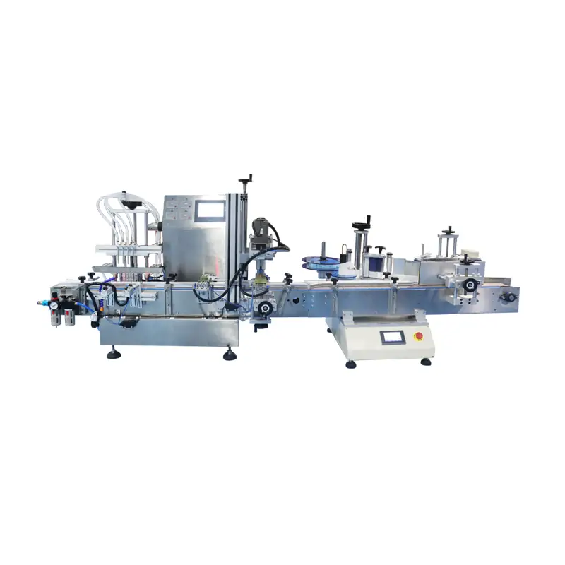 automatic bottle filling and capping machine