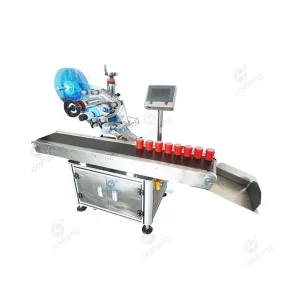 Bottle cap flat label machine