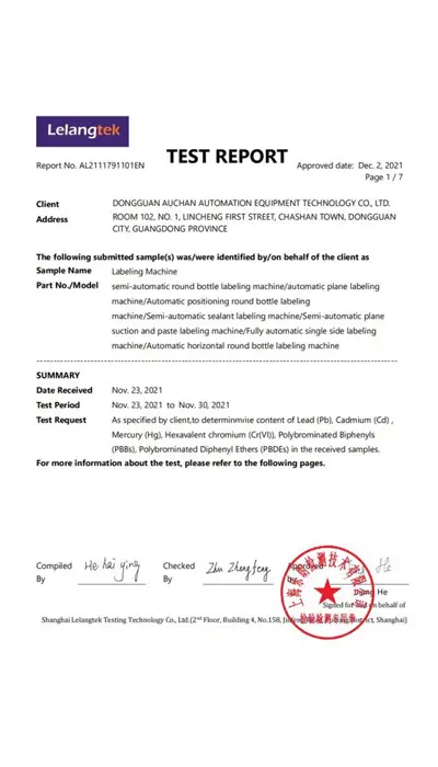 orshang certificate