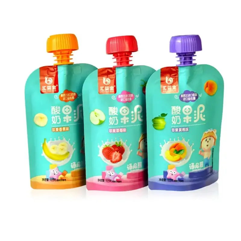 Complementary fruit puree bag filling